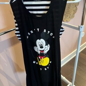 Disney Mickey Mouse Women’s Workout Top with built in bra